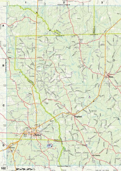 Arkansas Atlas & Gazetteer Page 102 Preview 1