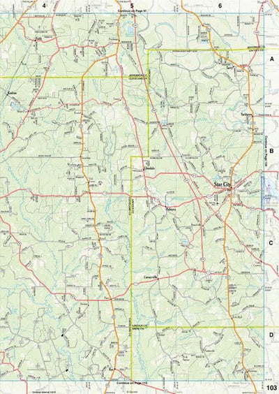 Arkansas Atlas & Gazetteer Page 103 Preview 1