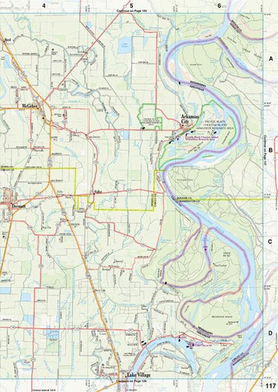Arkansas Atlas & Gazetteer Page 117 Preview 1