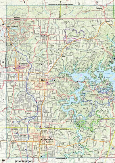 Arkansas Atlas & Gazetteer Page 16 Preview 1