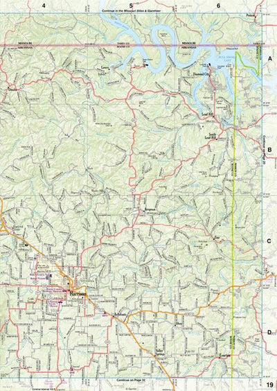 Arkansas Atlas & Gazetteer Page 19 Preview 1