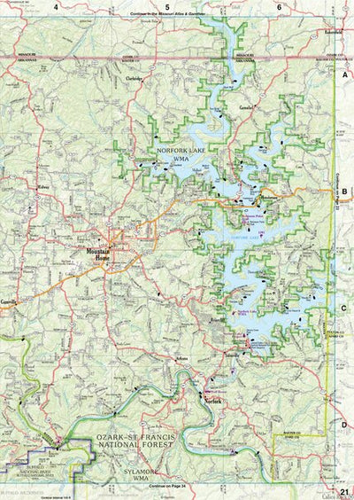 Arkansas Atlas & Gazetteer Page 21 Preview 1