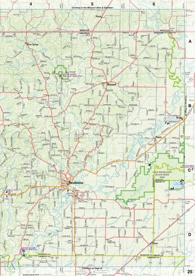Arkansas Atlas & Gazetteer Page 25 Preview 1