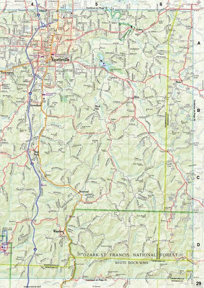 Arkansas Atlas & Gazetteer Page 29 Preview 1