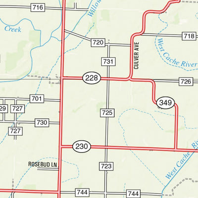 Arkansas Atlas & Gazetteer Page 38 Preview 2