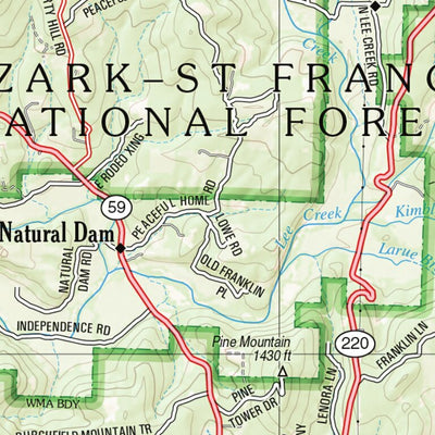 Arkansas Atlas & Gazetteer Page 42 Preview 3