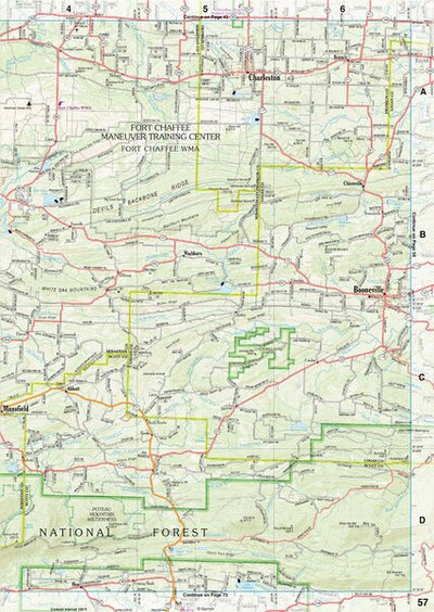 Arkansas Atlas & Gazetteer Page 57 Preview 1