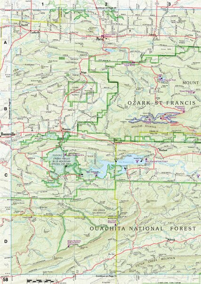 Arkansas Atlas & Gazetteer Page 58 Preview 1