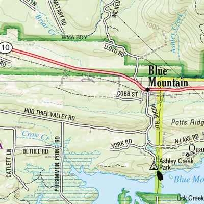 Arkansas Atlas & Gazetteer Page 58 Preview 2