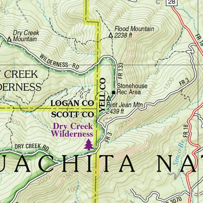 Arkansas Atlas & Gazetteer Page 58 Preview 3