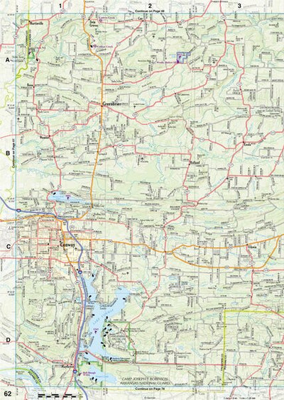 Arkansas Atlas & Gazetteer Page 62 Preview 1