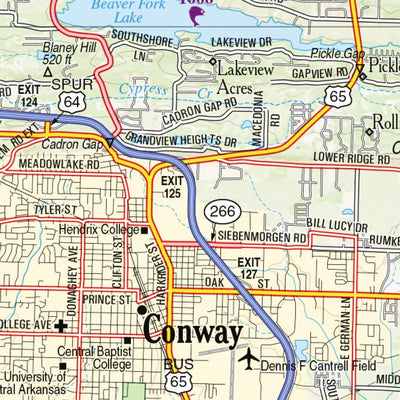 Arkansas Atlas & Gazetteer Page 62 Preview 3