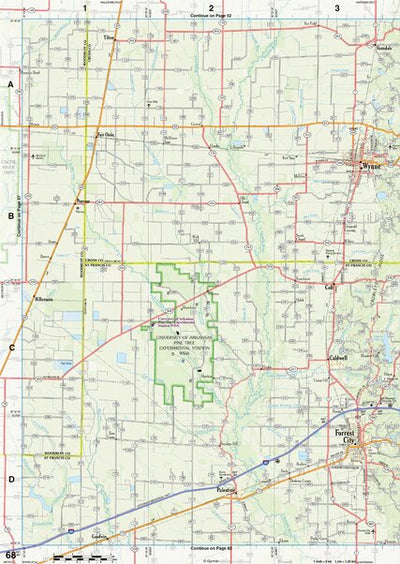 Arkansas Atlas & Gazetteer Page 68 Preview 1