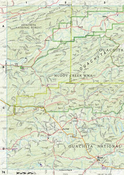 Arkansas Atlas & Gazetteer Page 74 Preview 1
