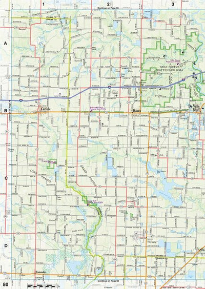 Arkansas Atlas & Gazetteer Page 80 Preview 1