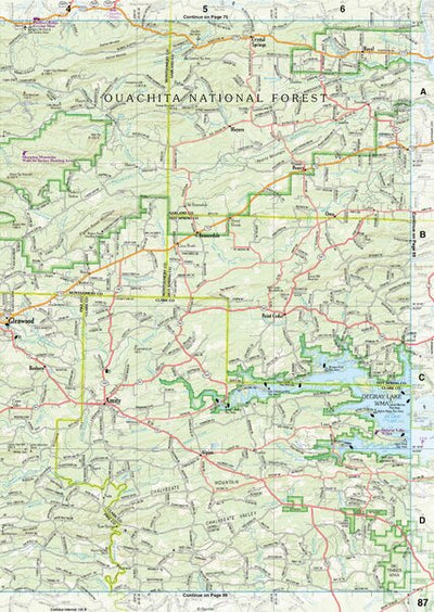 Arkansas Atlas & Gazetteer Page 87 Preview 1