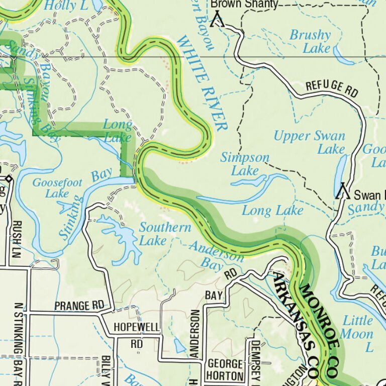Arkansas Atlas & Gazetteer Page 93 Map by Garmin | Avenza Maps