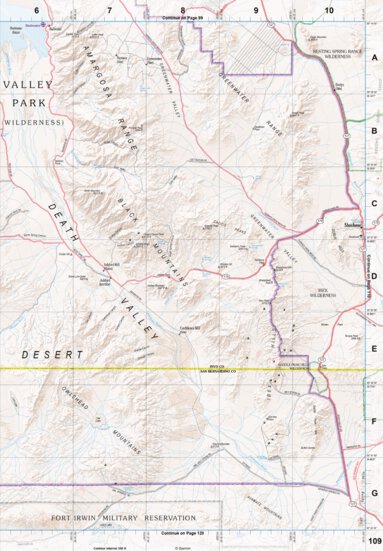 Garmin California Atlas & Gazetteer Page 109 digital map