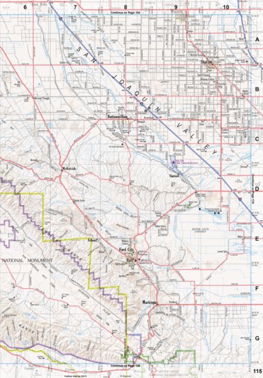 Garmin California Atlas & Gazetteer Page 115 digital map