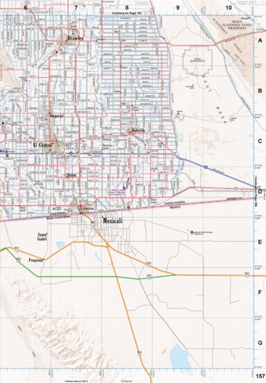 Garmin California Atlas & Gazetteer Page 157 digital map