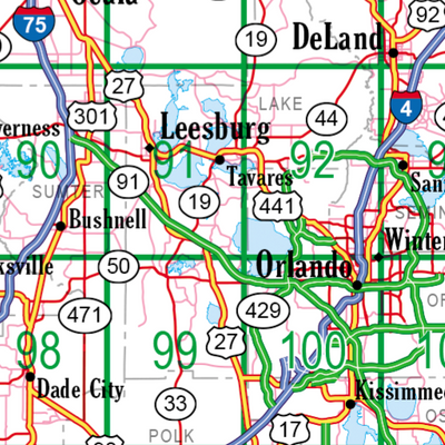 Florida Atlas & Gazetteer Overview Map Preview 3
