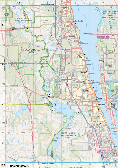 Florida Atlas & Gazetteer Page 102 Preview 1