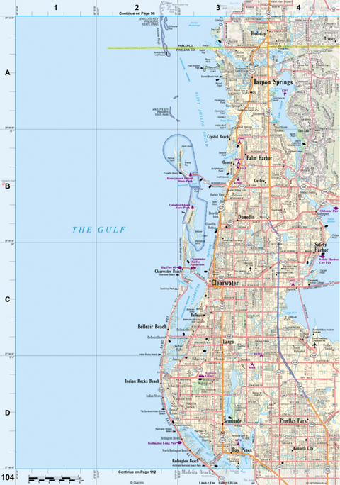 Florida Atlas & Gazetteer Page 104 Preview 1