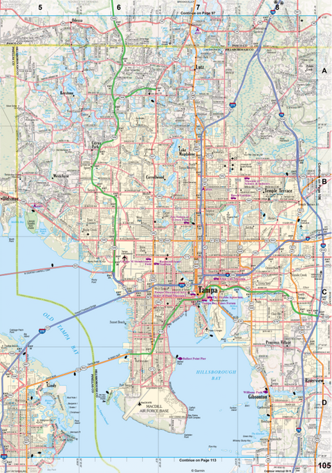 Florida Atlas & Gazetteer Page 105 Preview 1