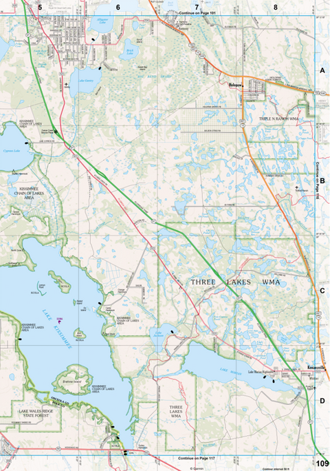 Florida Atlas & Gazetteer Page 109 Preview 1