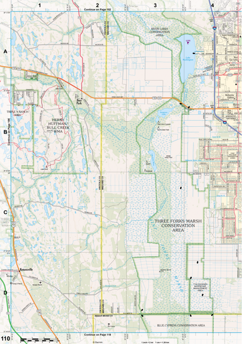Florida Atlas & Gazetteer Page 110 Preview 1