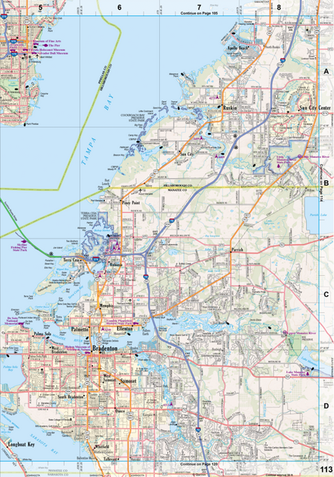 Florida Atlas & Gazetteer Page 113 Preview 1