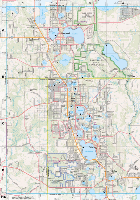 Florida Atlas & Gazetteer Page 116 Preview 1