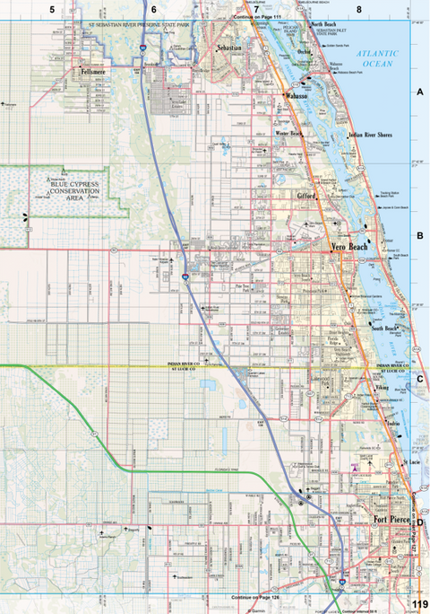Florida Atlas & Gazetteer Page 119 Preview 1