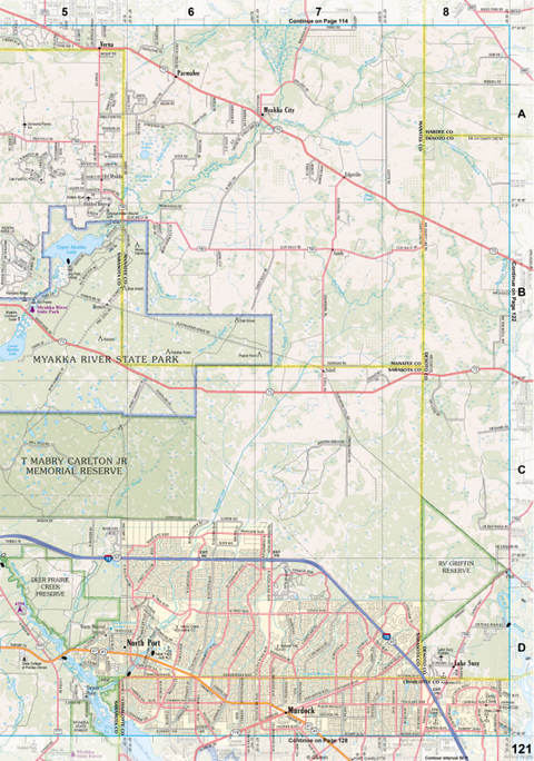Florida Atlas & Gazetteer Page 121 Preview 1