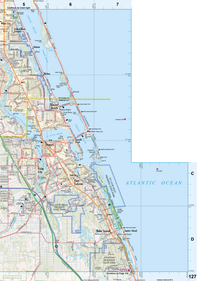 Florida Atlas & Gazetteer Page 127 Inset Preview 1
