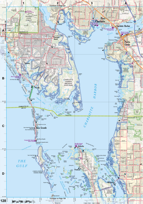 Florida Atlas & Gazetteer Page 128 Preview 1