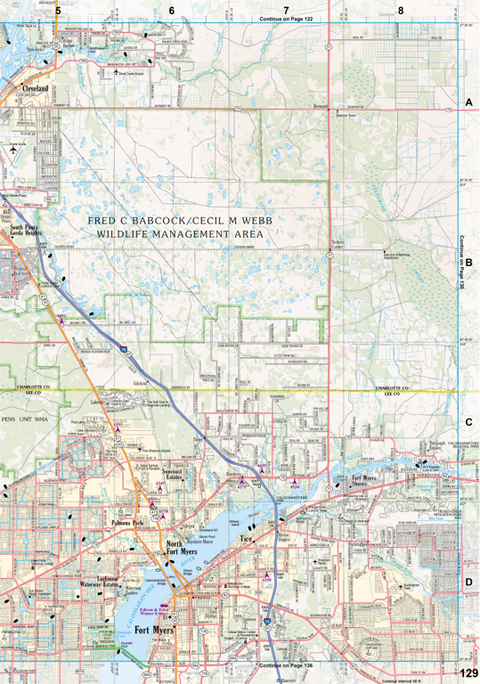 Florida Atlas & Gazetteer Page 129 Preview 1