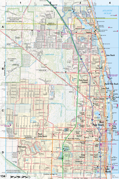 Florida Atlas & Gazetteer Page 134 Preview 1