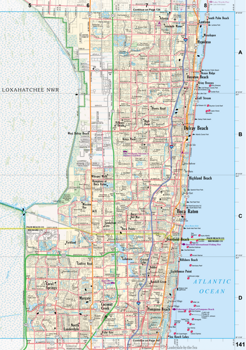 Florida Atlas & Gazetteer Page 141 Preview 1