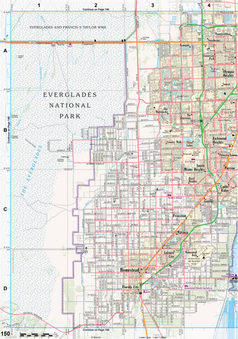 Florida Atlas & Gazetteer Page 150 Preview 1