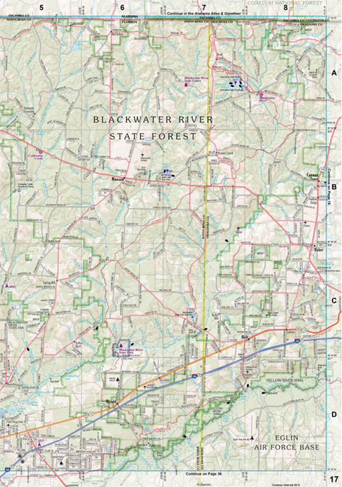 Florida Atlas & Gazetteer Page 17 Preview 1