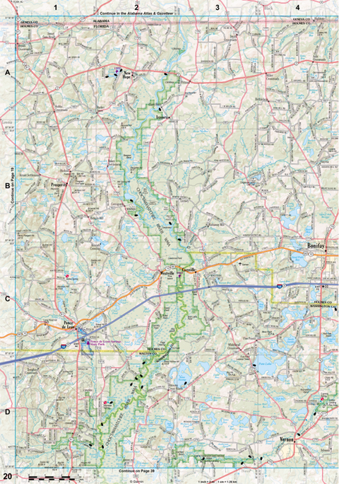 Florida Atlas & Gazetteer Page 20 Preview 1