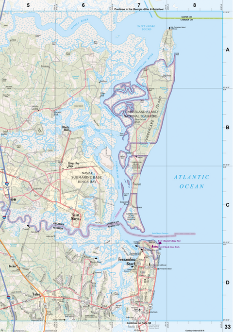 Florida Atlas & Gazetteer Page 33 Preview 1