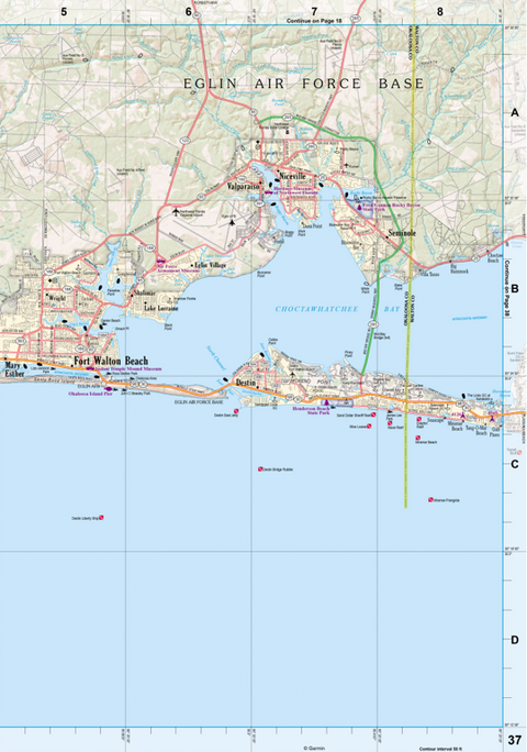 Florida Atlas & Gazetteer Page 37 Preview 1