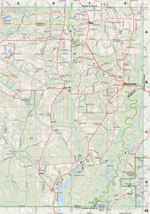 Florida Atlas & Gazetteer Page 41 Preview 1