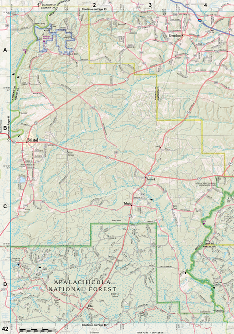 Florida Atlas & Gazetteer Page 42 Preview 1