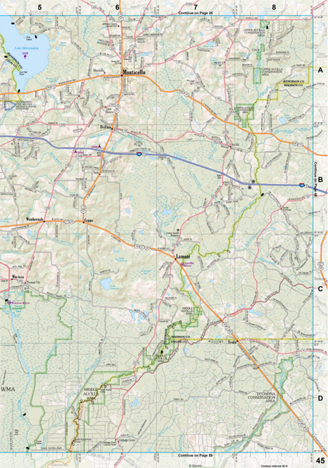 Florida Atlas & Gazetteer Page 45 Preview 1