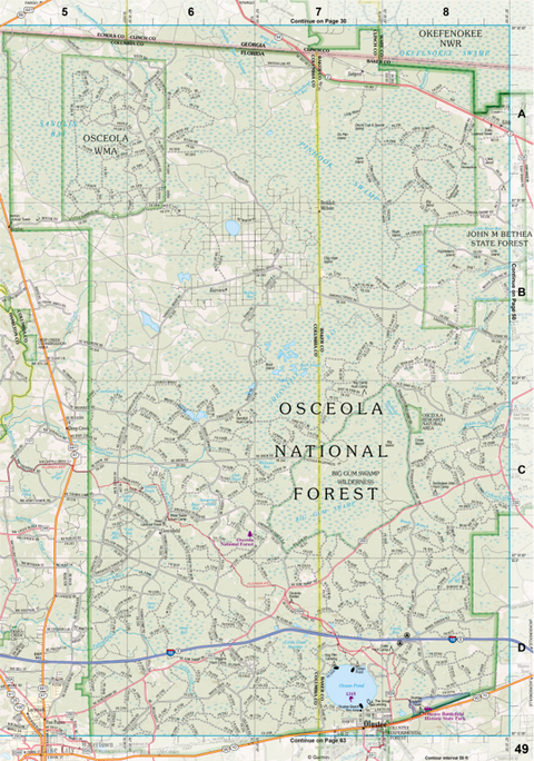 Florida Atlas & Gazetteer Page 49 Preview 1
