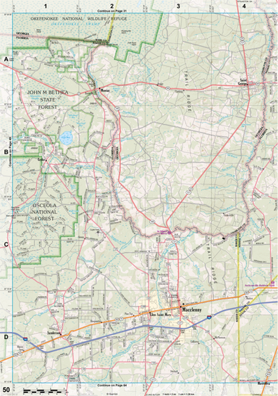 Florida Atlas & Gazetteer Page 50 Preview 1