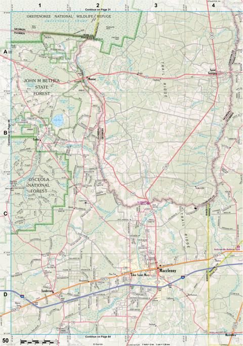 Florida Atlas & Gazetteer Page 50 Preview 1